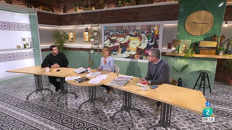 Caf� d'idees - Xavier Trias, Juan Carlos Unzu� i �scar Dalmau