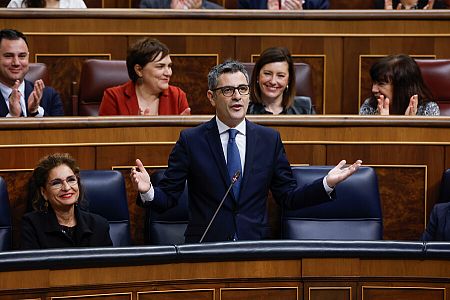 Gobierno y PP se enzarzan por la amnist�a en una descafeinada primera sesi�n de control sin S�nchez