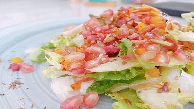 Ensalada de oto�o del chef Sergio Fern�ndez  �con granada y casta�a!