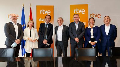 Reuni�n de la direcci�n de la UER en la sede de RTVE
