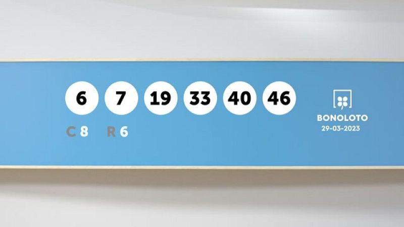 Sorteo de la Lotería Bonoloto del 29/03/2023 - Ver ahora