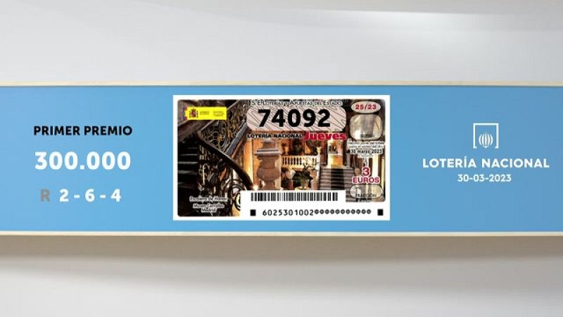 Sorteo de la Lotería Nacional del 30/03/2023 - Ver ahora